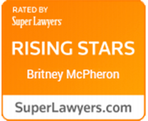 Rated by Super Lawyers Britney McPheron SuperLawyers.com